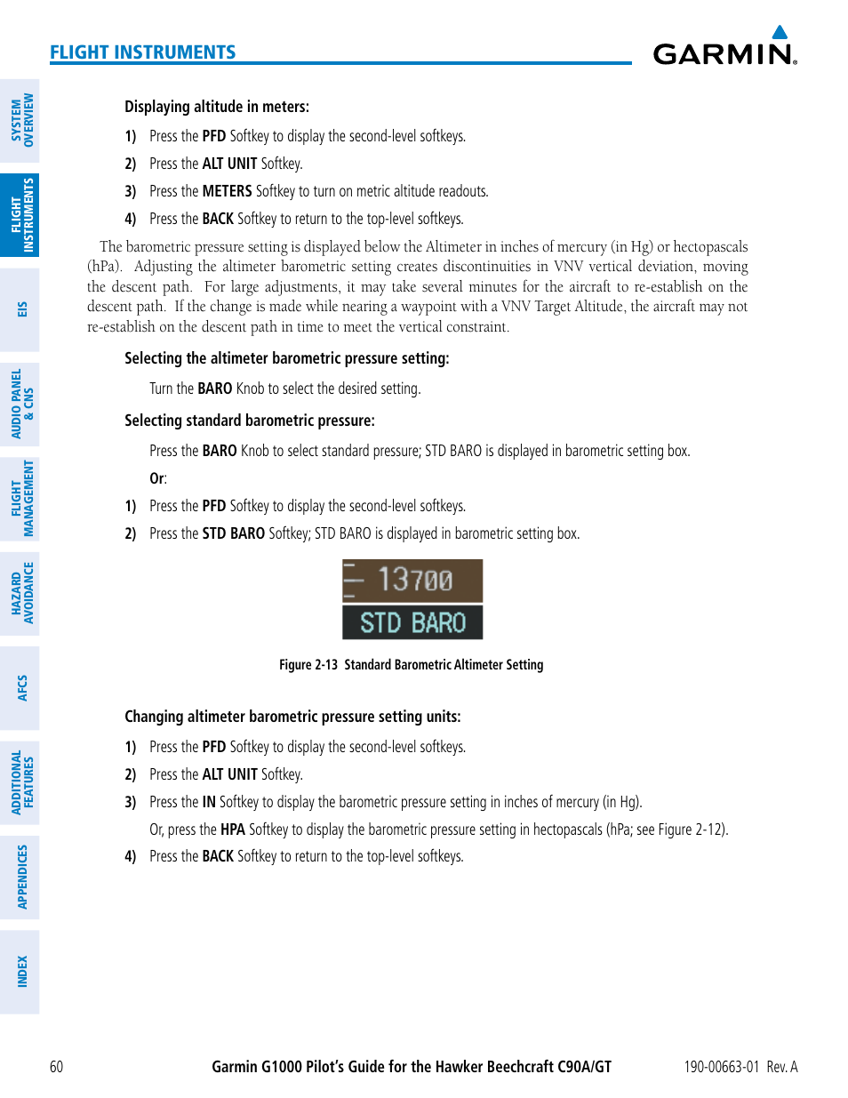 Flight instruments | Garmin G1000 King Air C90GT User Manual | Page 74 / 586