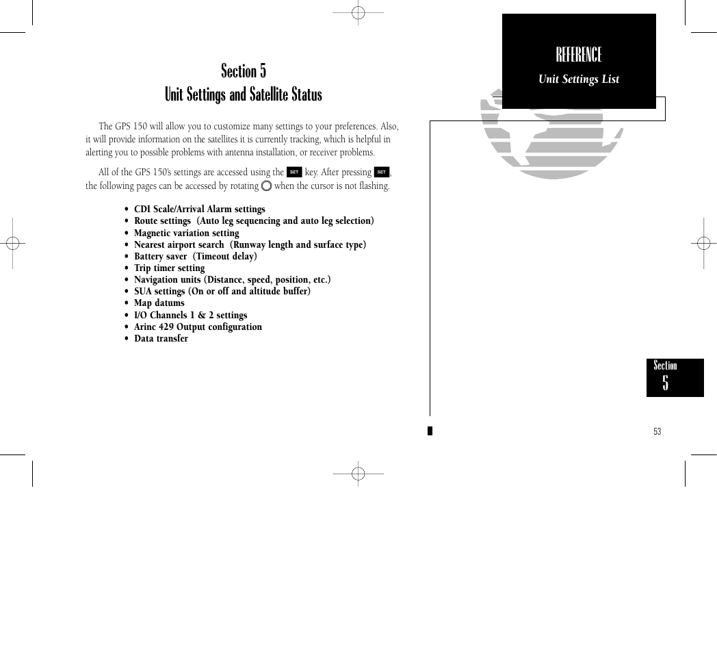 Reference | Garmin GPS 150 User Manual | Page 63 / 98