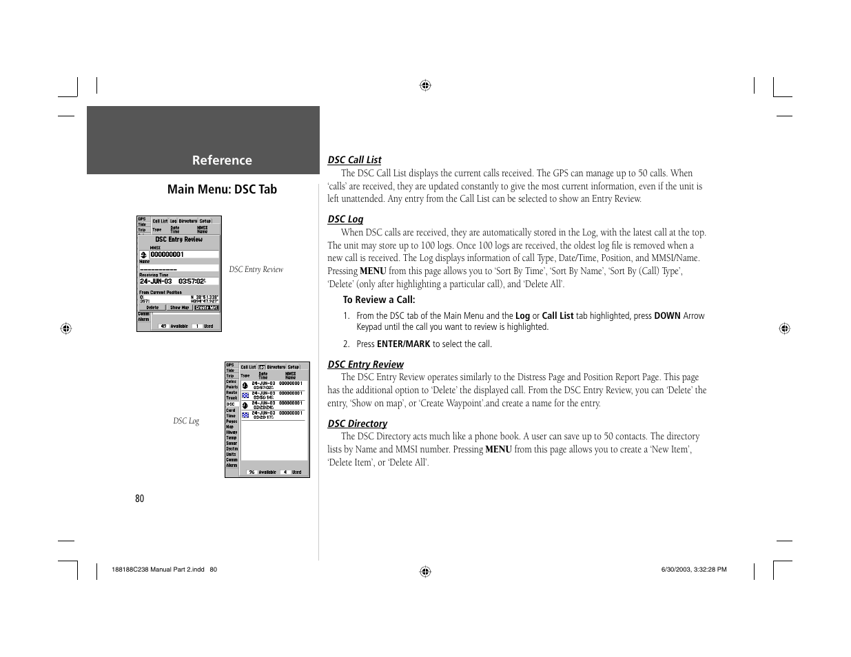 Garmin GPSMAP 238 Sounder User Manual | Page 90 / 134