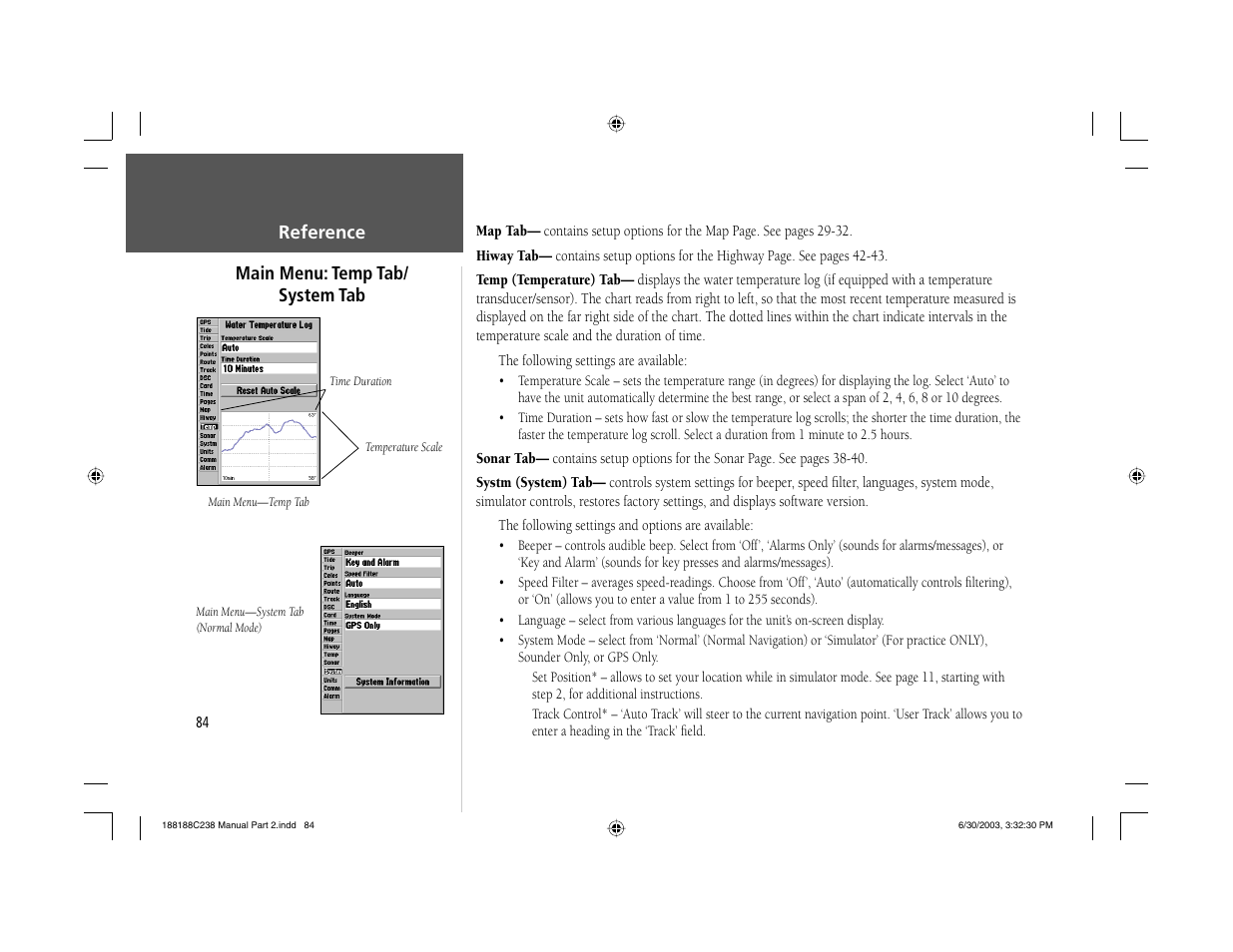 Garmin GPSMAP 238 Sounder User Manual | Page 94 / 134