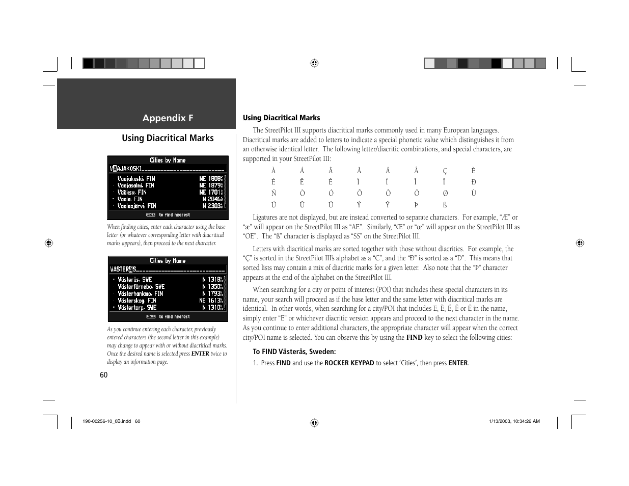Garmin StreetPilot III User Manual | Page 62 / 74
