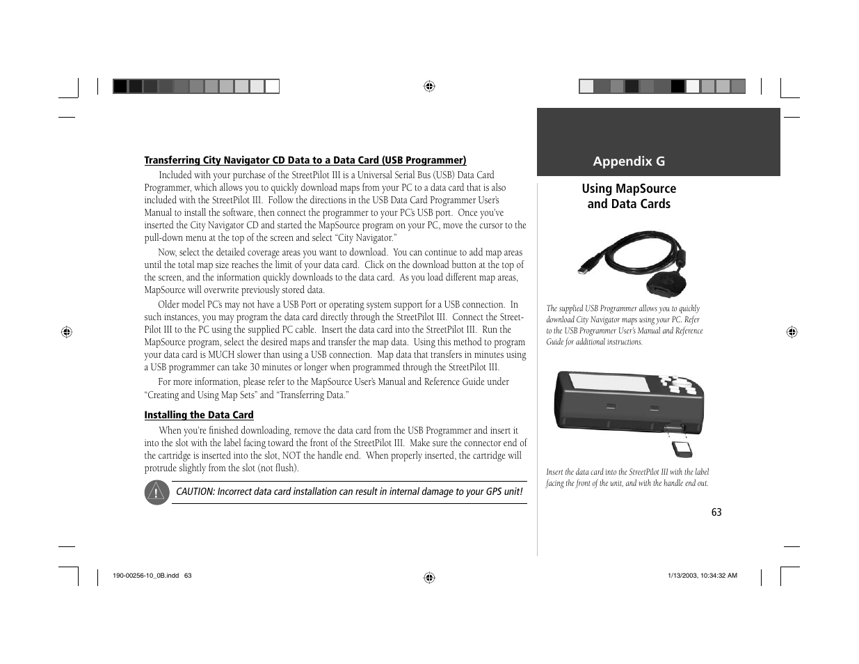 Garmin StreetPilot III User Manual | Page 65 / 74