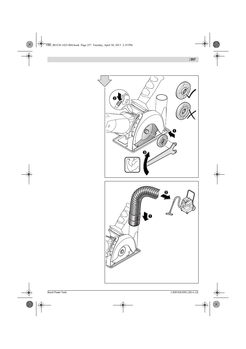 Bosch GWS 9-125 Professional User Manual | Page 257 / 270