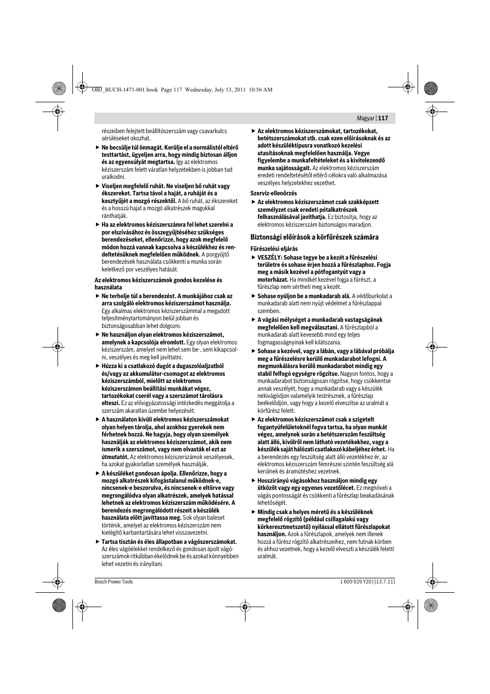 Bosch GKT 55 GCE Professional User Manual | Page 117 / 208