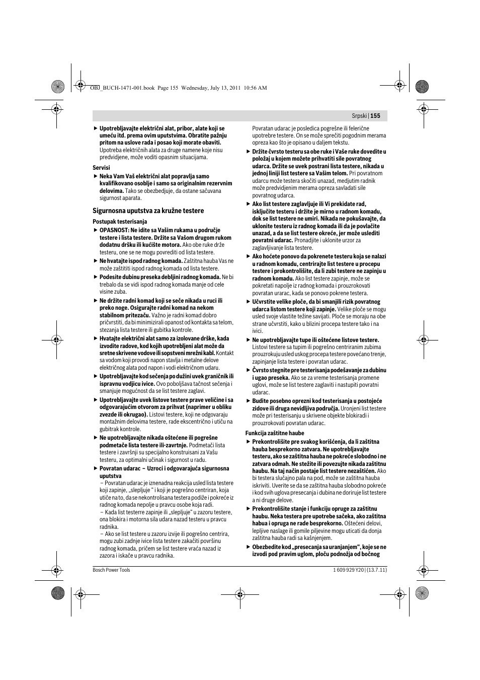 Bosch GKT 55 GCE Professional User Manual | Page 155 / 208