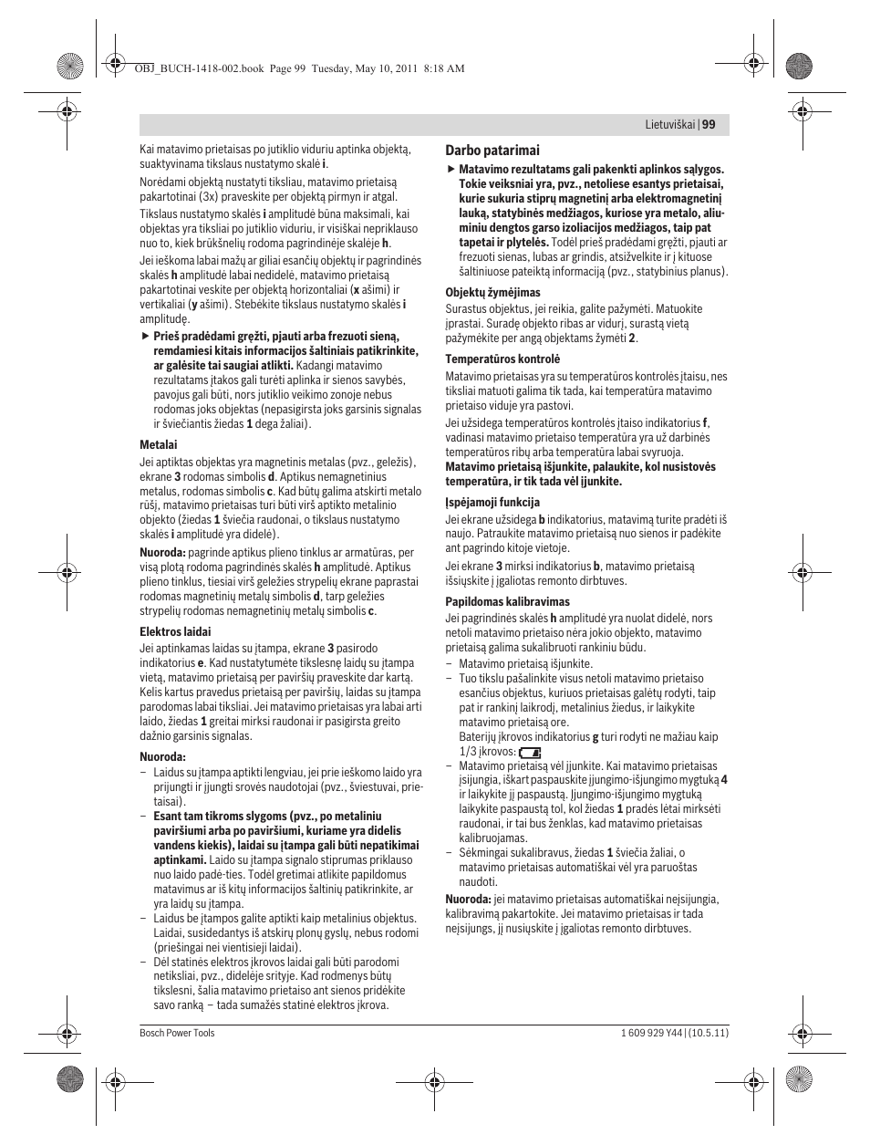 Bosch GMS 100 M Professional User Manual | Page 99 / 130
