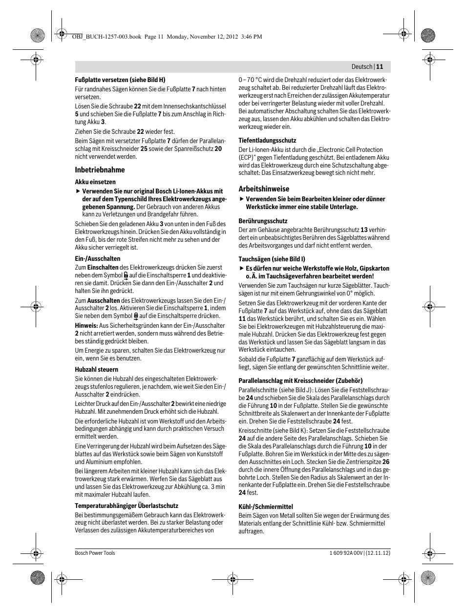 Bosch GST 18 V-LI Professional User Manual | Page 11 / 206