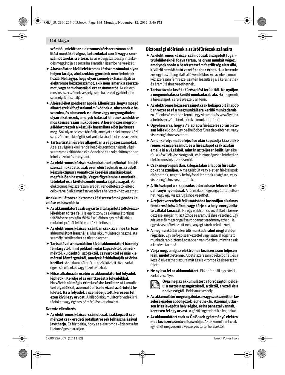 Bosch GST 18 V-LI Professional User Manual | Page 114 / 206