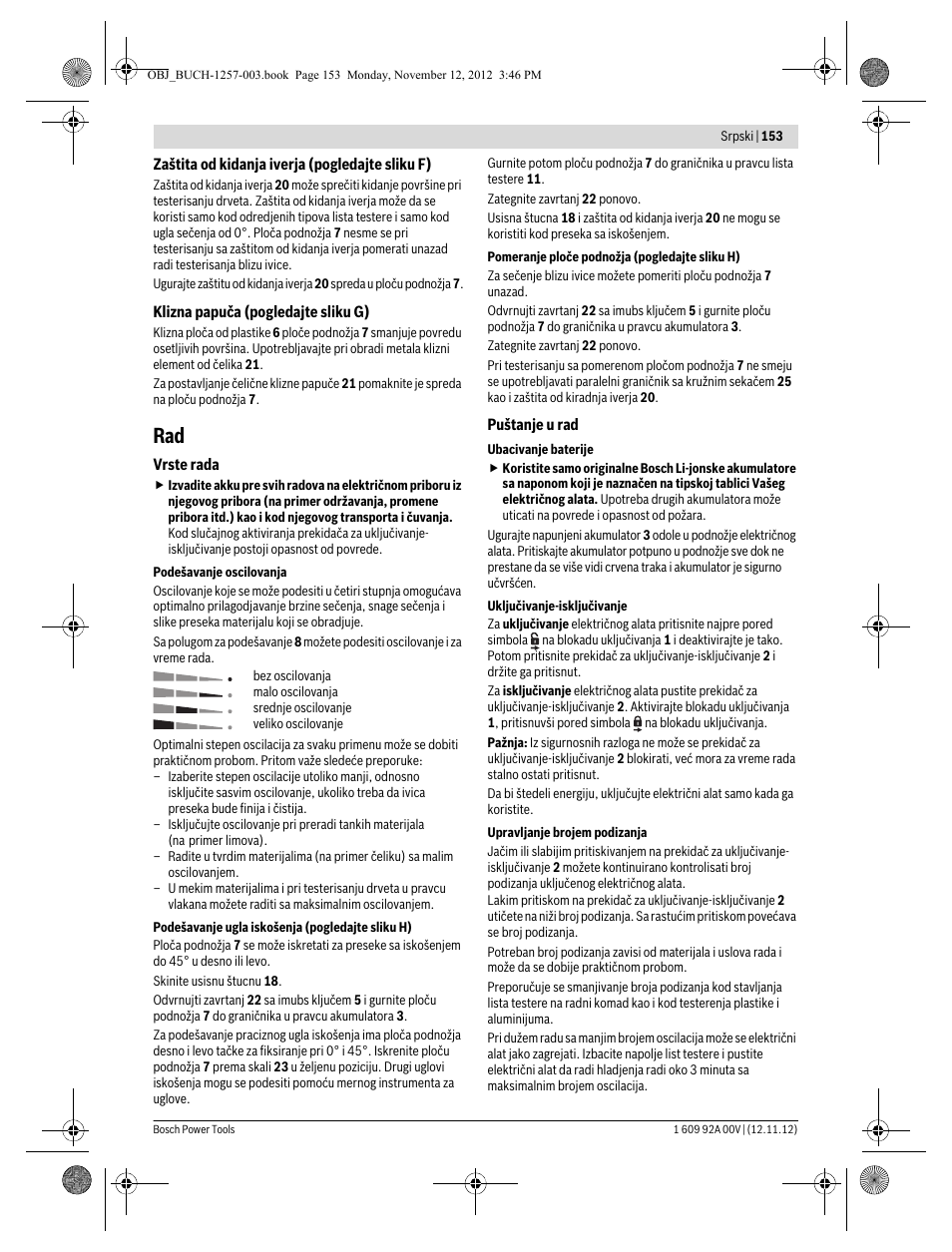 Bosch GST 18 V-LI Professional User Manual | Page 153 / 206