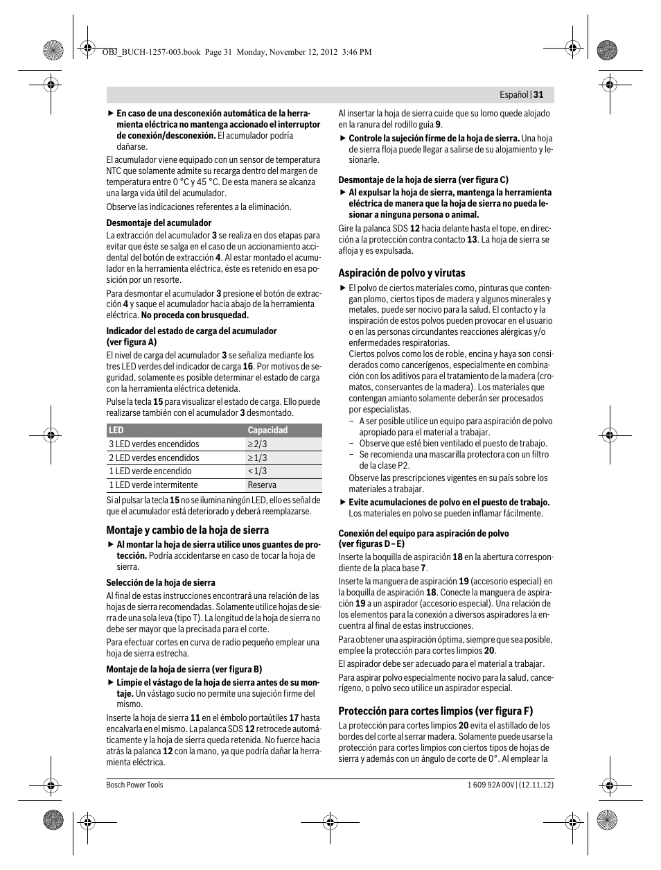 Bosch GST 18 V-LI Professional User Manual | Page 31 / 206
