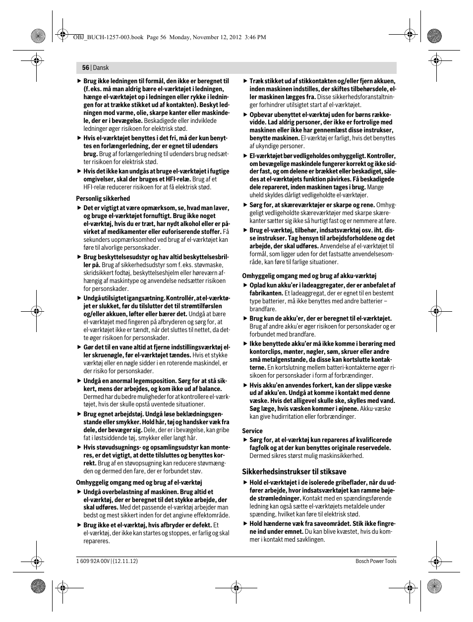 Bosch GST 18 V-LI Professional User Manual | Page 56 / 206