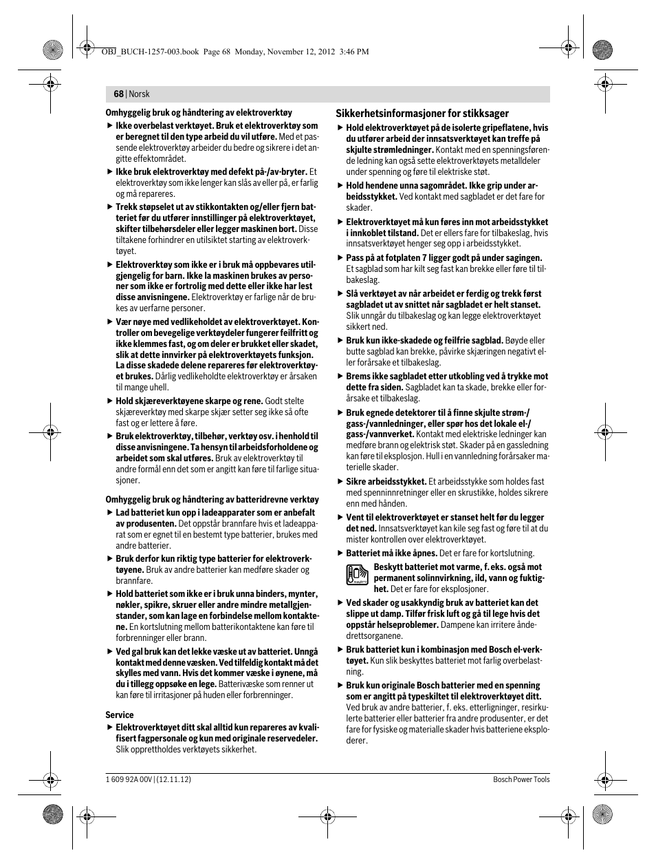 Bosch GST 18 V-LI Professional User Manual | Page 68 / 206