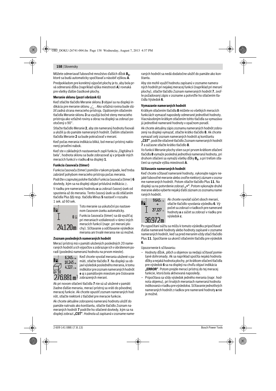Bosch GLM 80 + R 60 Professional User Manual | Page 158 / 309