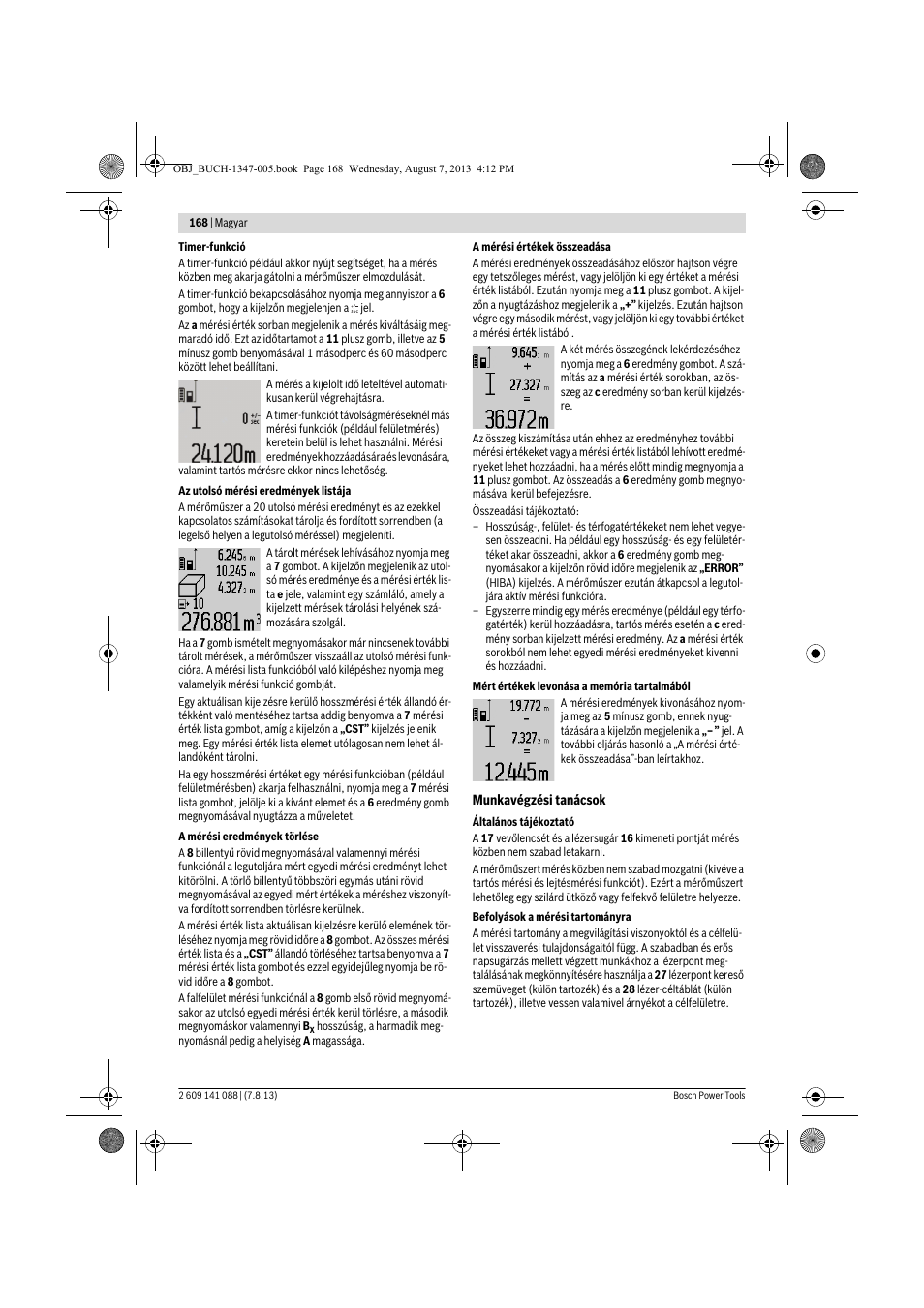 Bosch GLM 80 + R 60 Professional User Manual | Page 168 / 309
