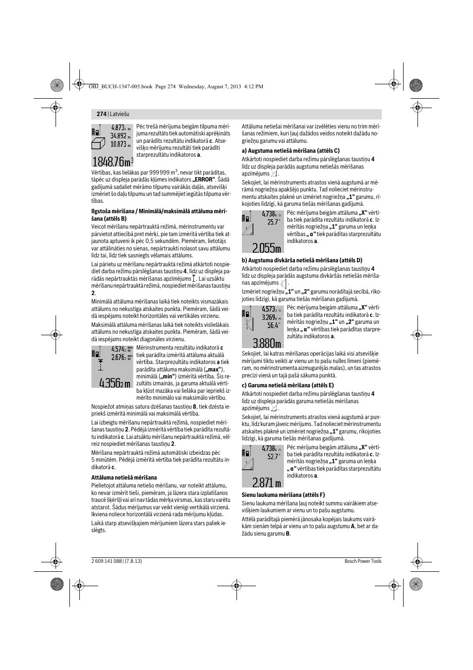 Bosch GLM 80 + R 60 Professional User Manual | Page 274 / 309