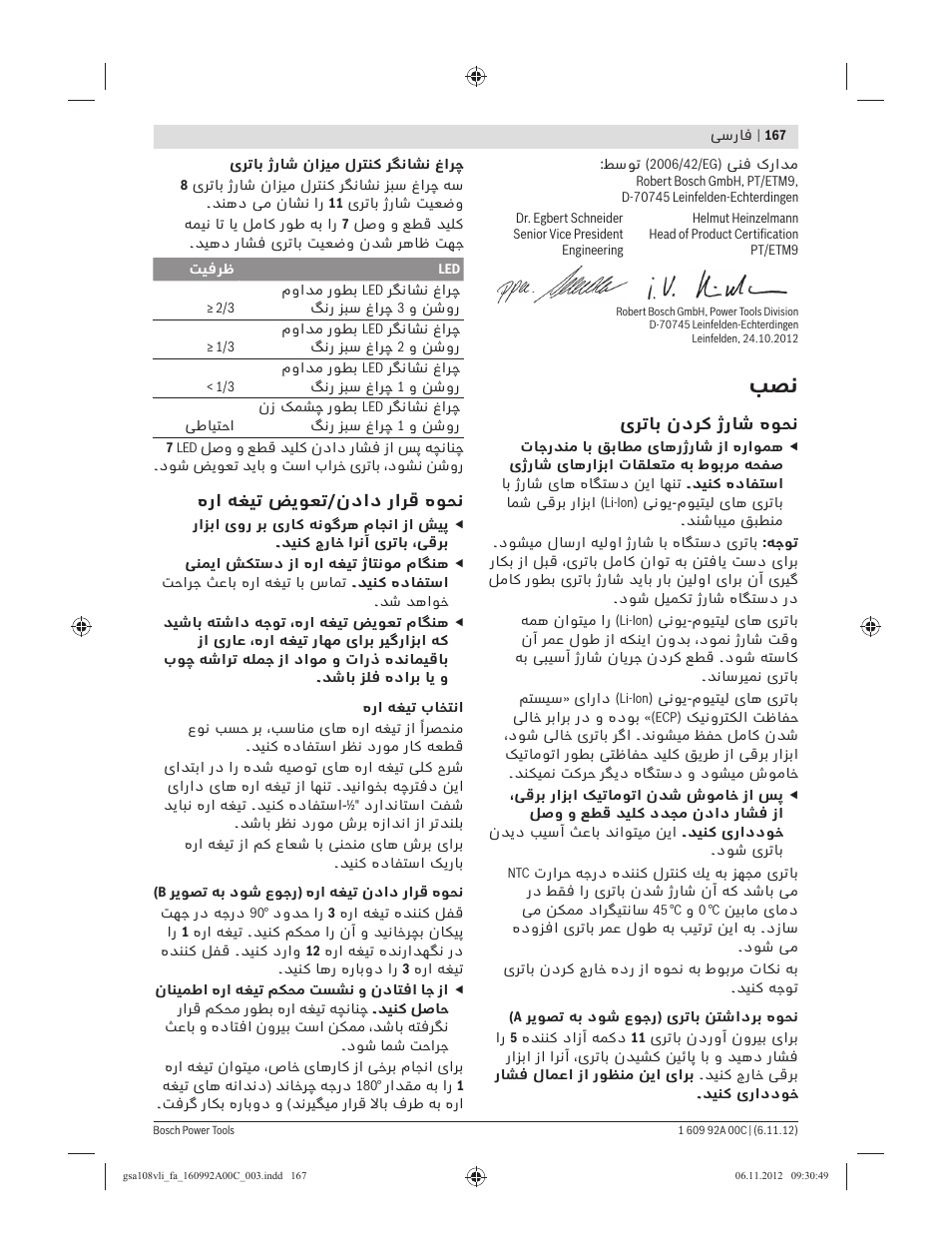 Bosch GSA 10,8 V-LI Professional User Manual | Page 167 / 172