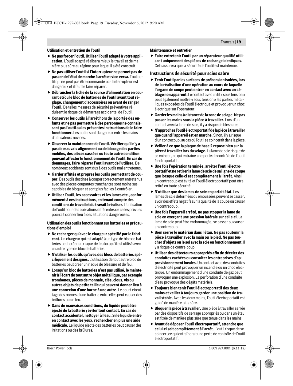 Bosch GSA 10,8 V-LI Professional User Manual | Page 19 / 172