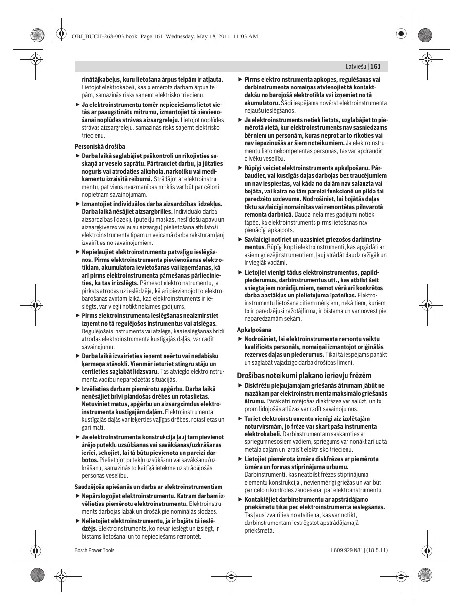 Bosch GFF 22 A Professional User Manual | Page 161 / 173