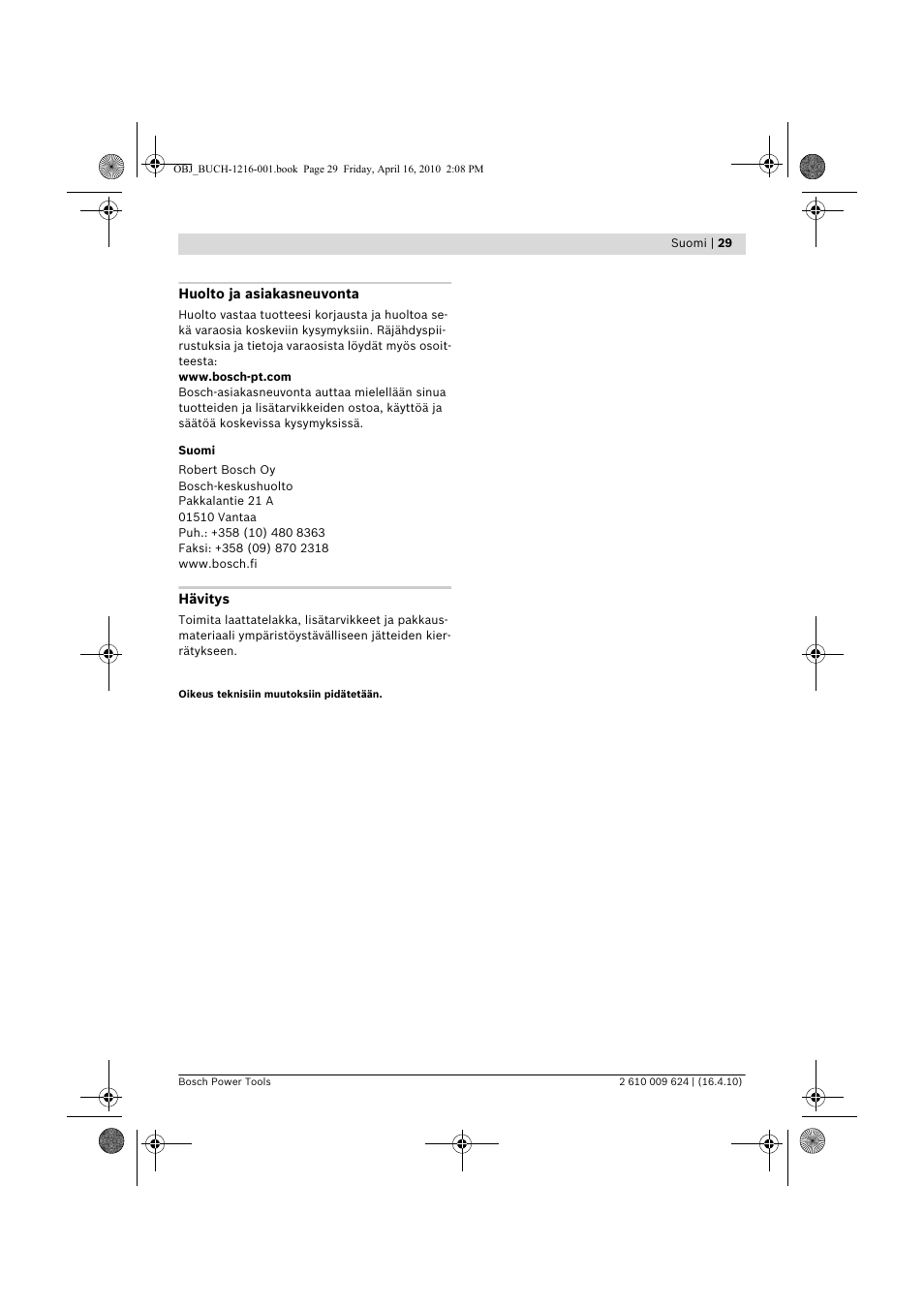 Bosch GTD 1 Professional User Manual | Page 29 / 65