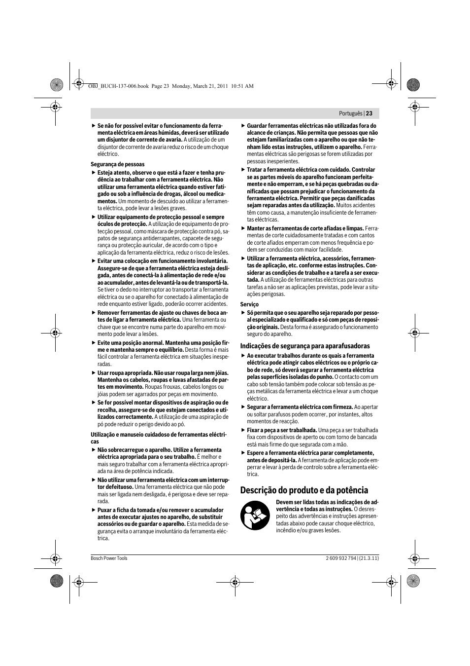 Descrição do produto e da potência | Bosch GSR 6-60 TE Professional User Manual | Page 23 / 119