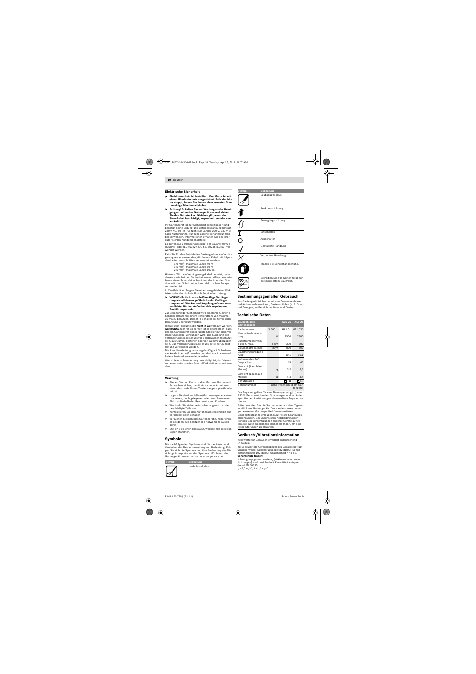 Bosch ALS 25 User Manual | Page 10 / 107