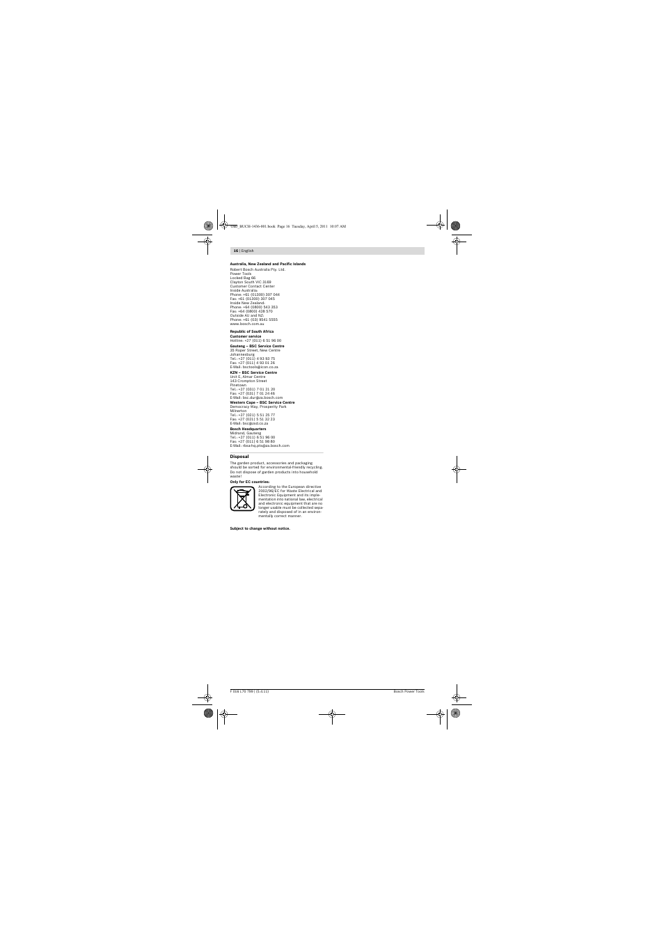 Bosch ALS 25 User Manual | Page 16 / 107