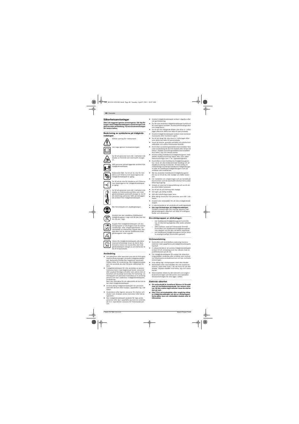 Bosch ALS 25 User Manual | Page 40 / 107