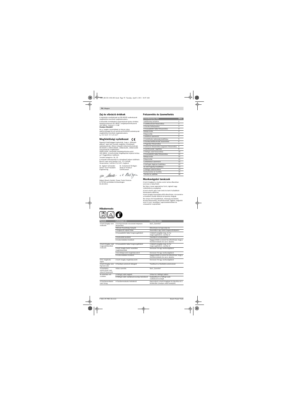 Bosch ALS 25 User Manual | Page 70 / 107