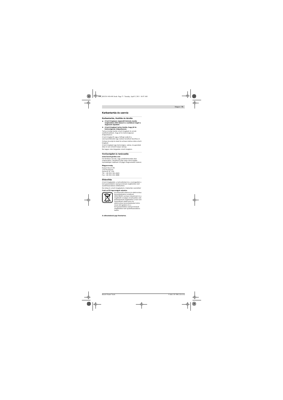 Bosch ALS 25 User Manual | Page 71 / 107