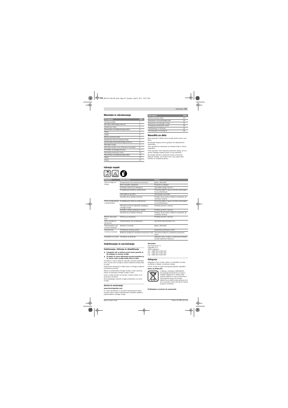 Bosch ALS 25 User Manual | Page 93 / 107