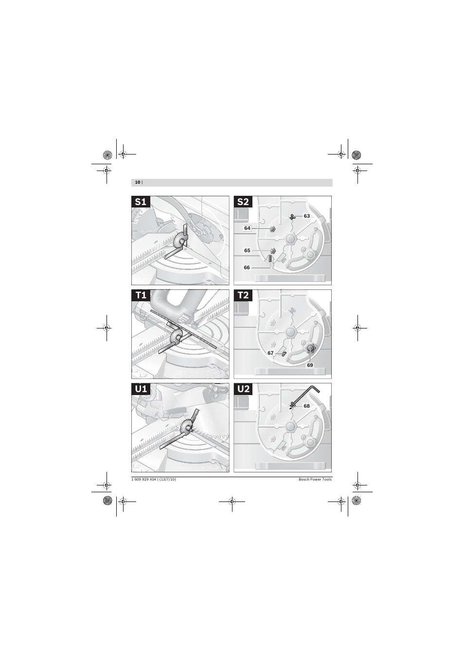 S1 s2, T1 t2, U1 u2 | Bosch GCM 10 SD Professional User Manual | Page 10 / 630