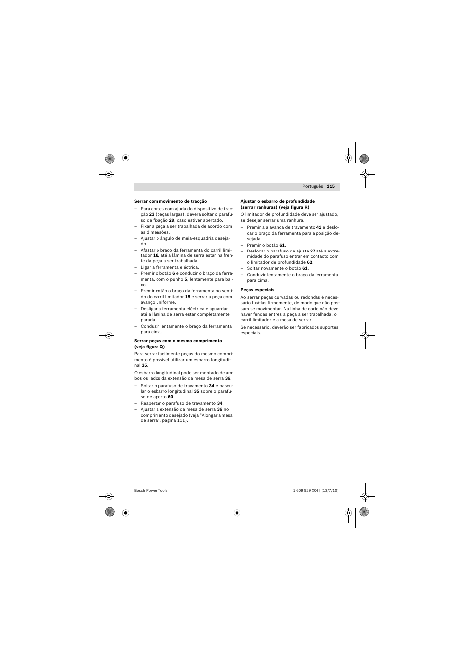 Bosch GCM 10 SD Professional User Manual | Page 115 / 630