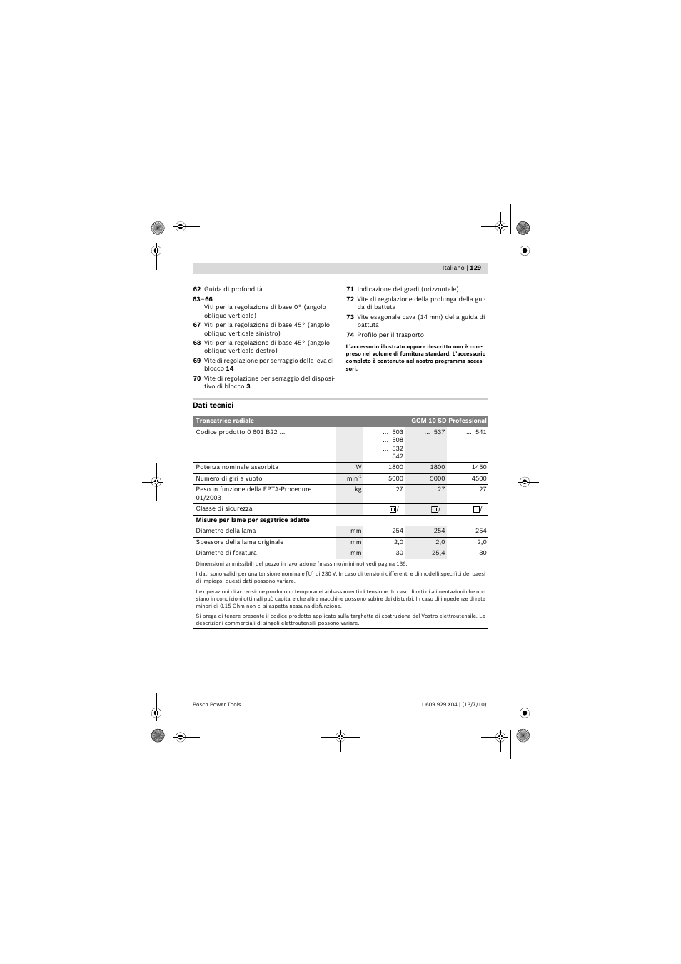Bosch GCM 10 SD Professional User Manual | Page 129 / 630