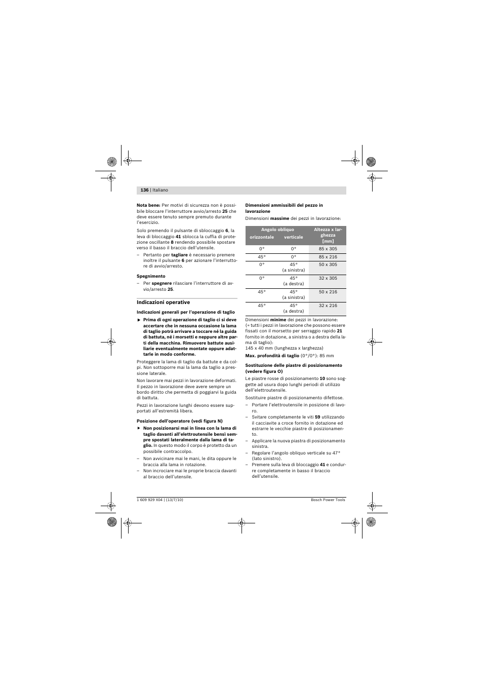 Bosch GCM 10 SD Professional User Manual | Page 136 / 630