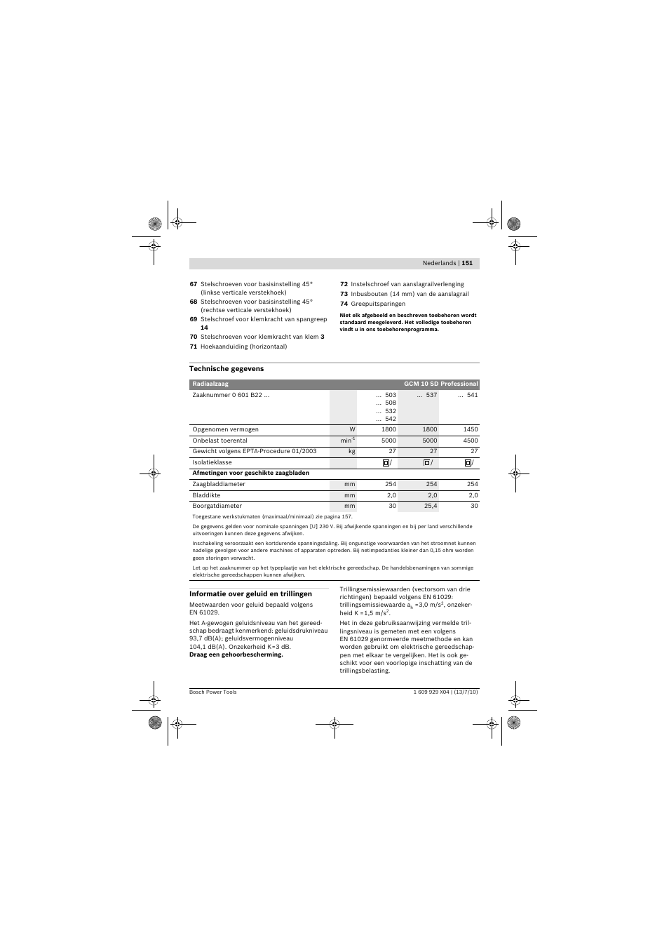 Bosch GCM 10 SD Professional User Manual | Page 151 / 630