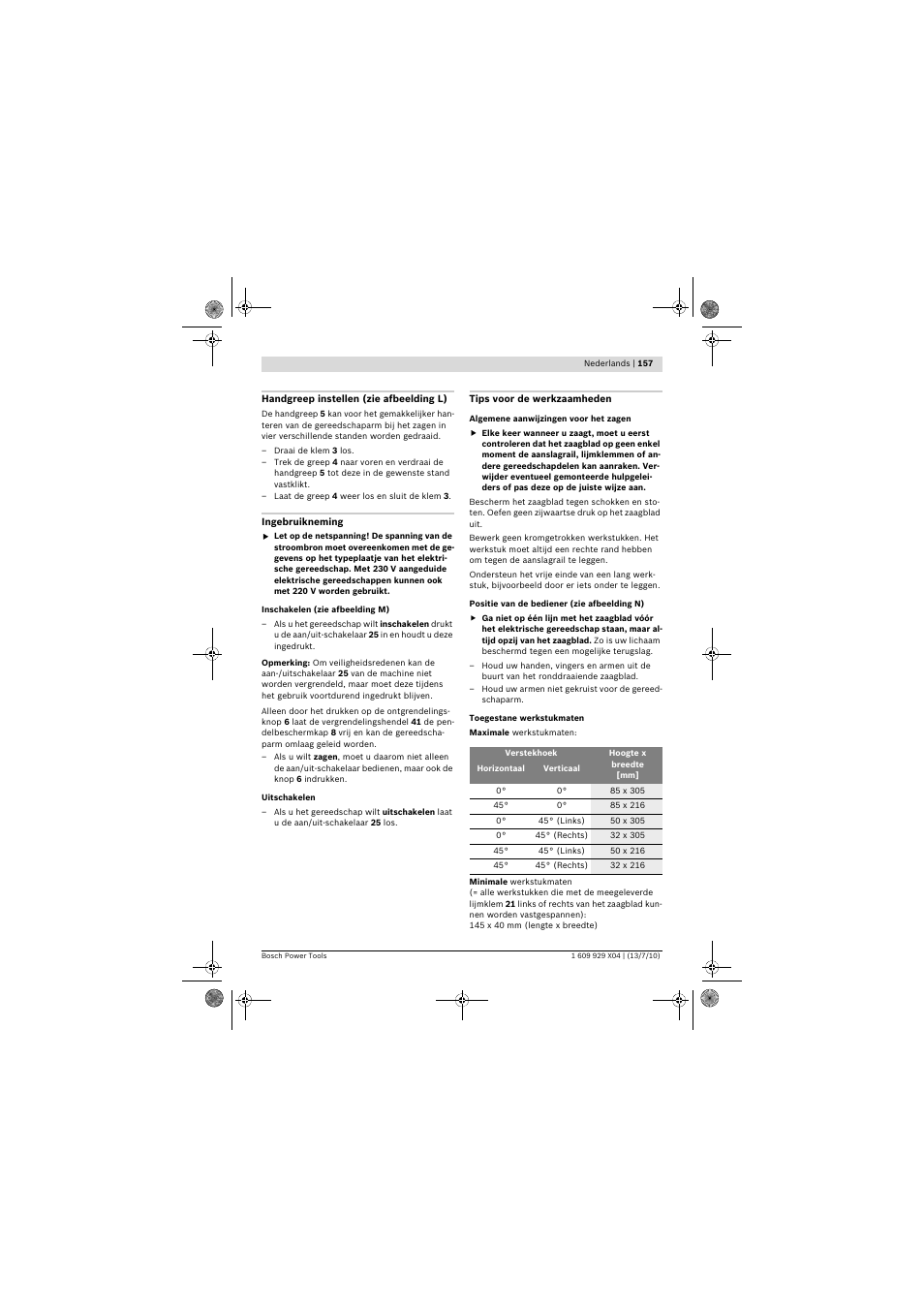 Bosch GCM 10 SD Professional User Manual | Page 157 / 630