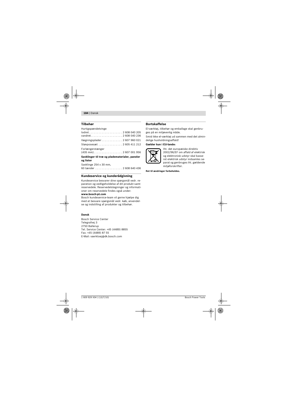 Bosch GCM 10 SD Professional User Manual | Page 184 / 630