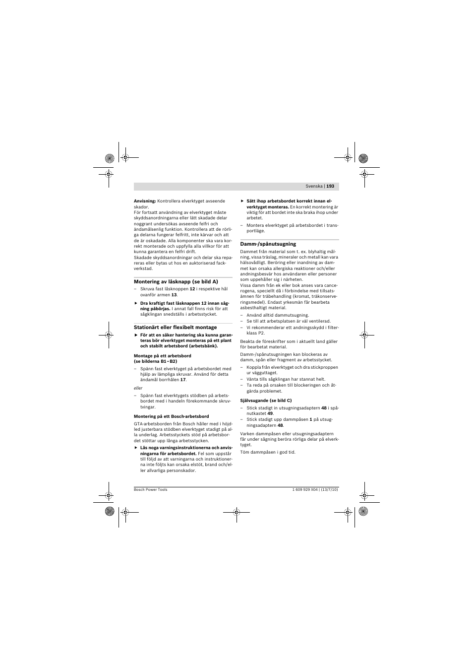 Bosch GCM 10 SD Professional User Manual | Page 193 / 630
