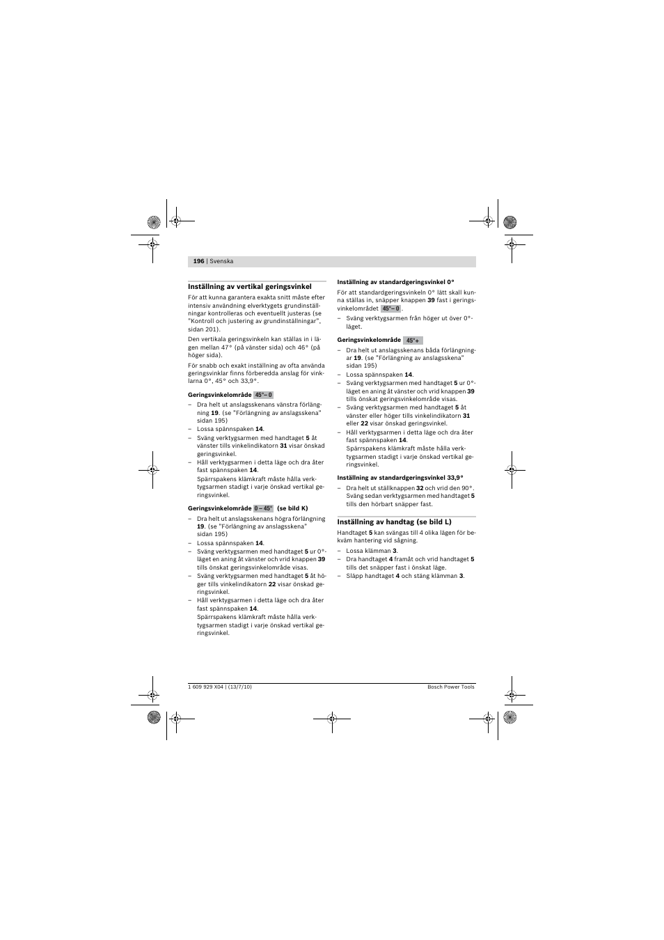 Bosch GCM 10 SD Professional User Manual | Page 196 / 630