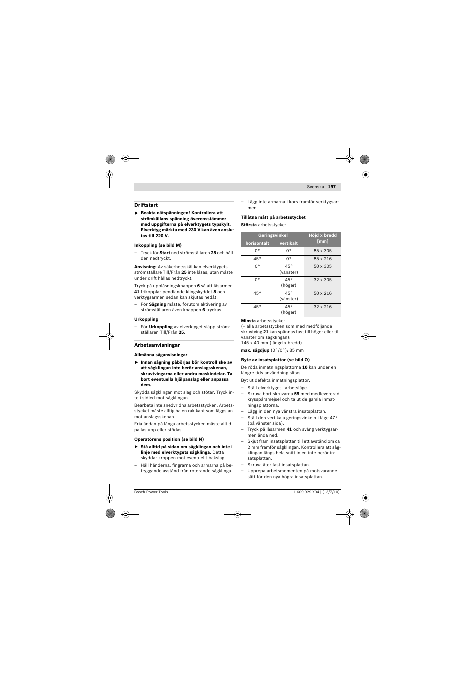 Bosch GCM 10 SD Professional User Manual | Page 197 / 630