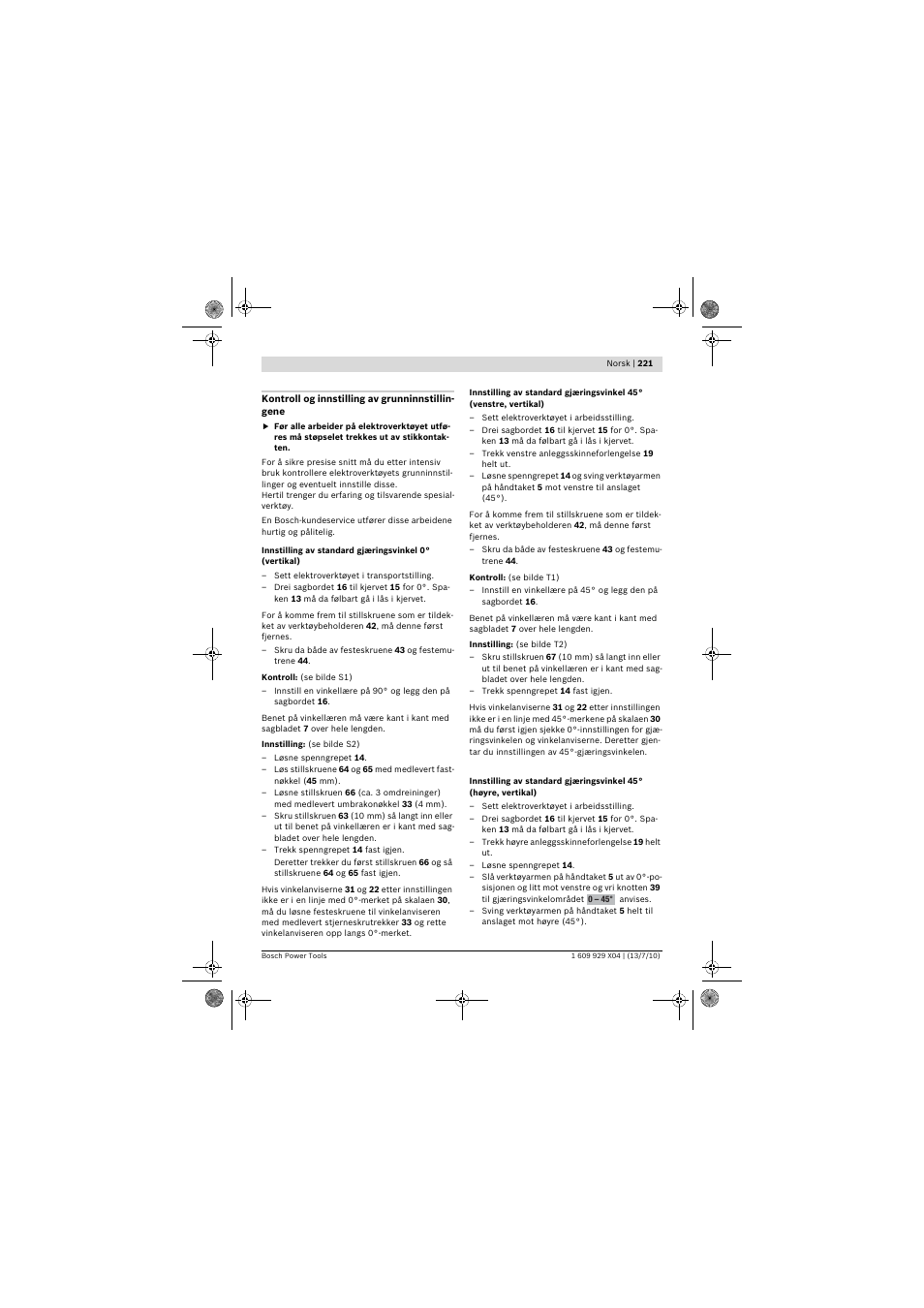 Bosch GCM 10 SD Professional User Manual | Page 221 / 630