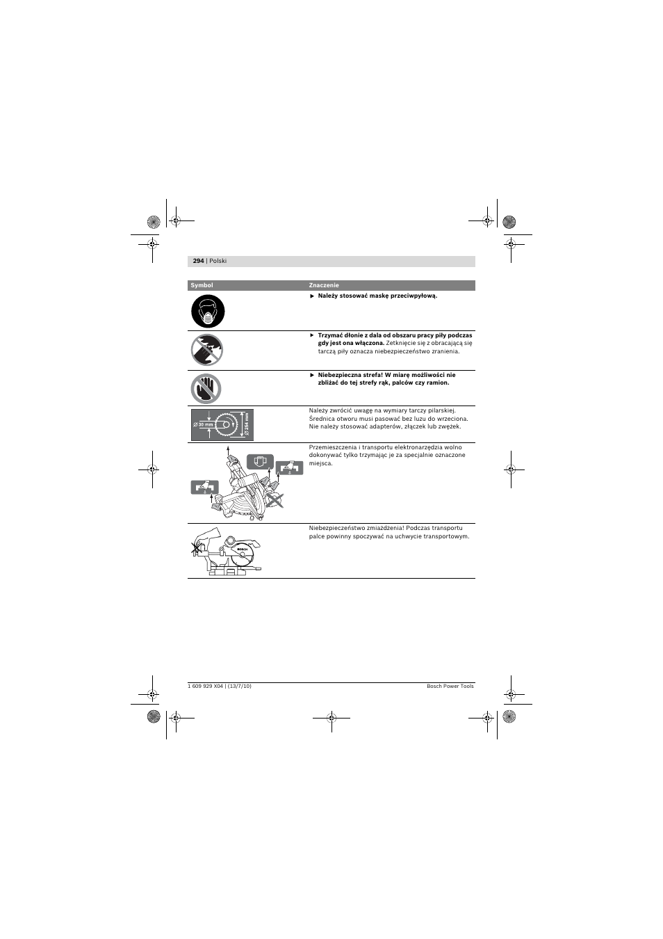 Bosch GCM 10 SD Professional User Manual | Page 294 / 630