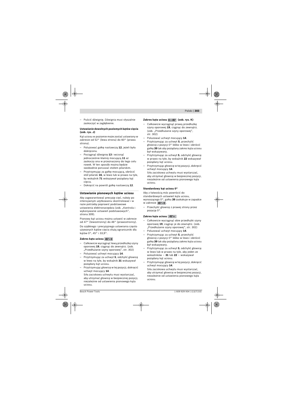 Bosch GCM 10 SD Professional User Manual | Page 303 / 630