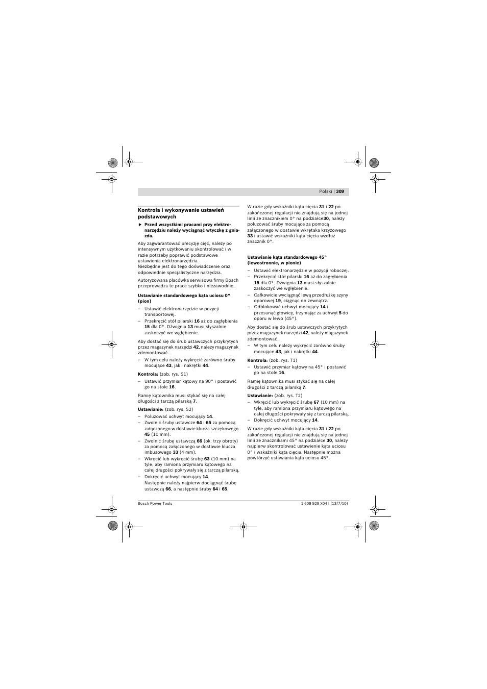 Bosch GCM 10 SD Professional User Manual | Page 309 / 630