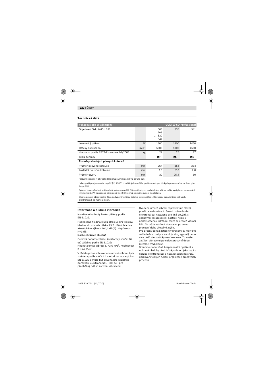 Bosch GCM 10 SD Professional User Manual | Page 320 / 630