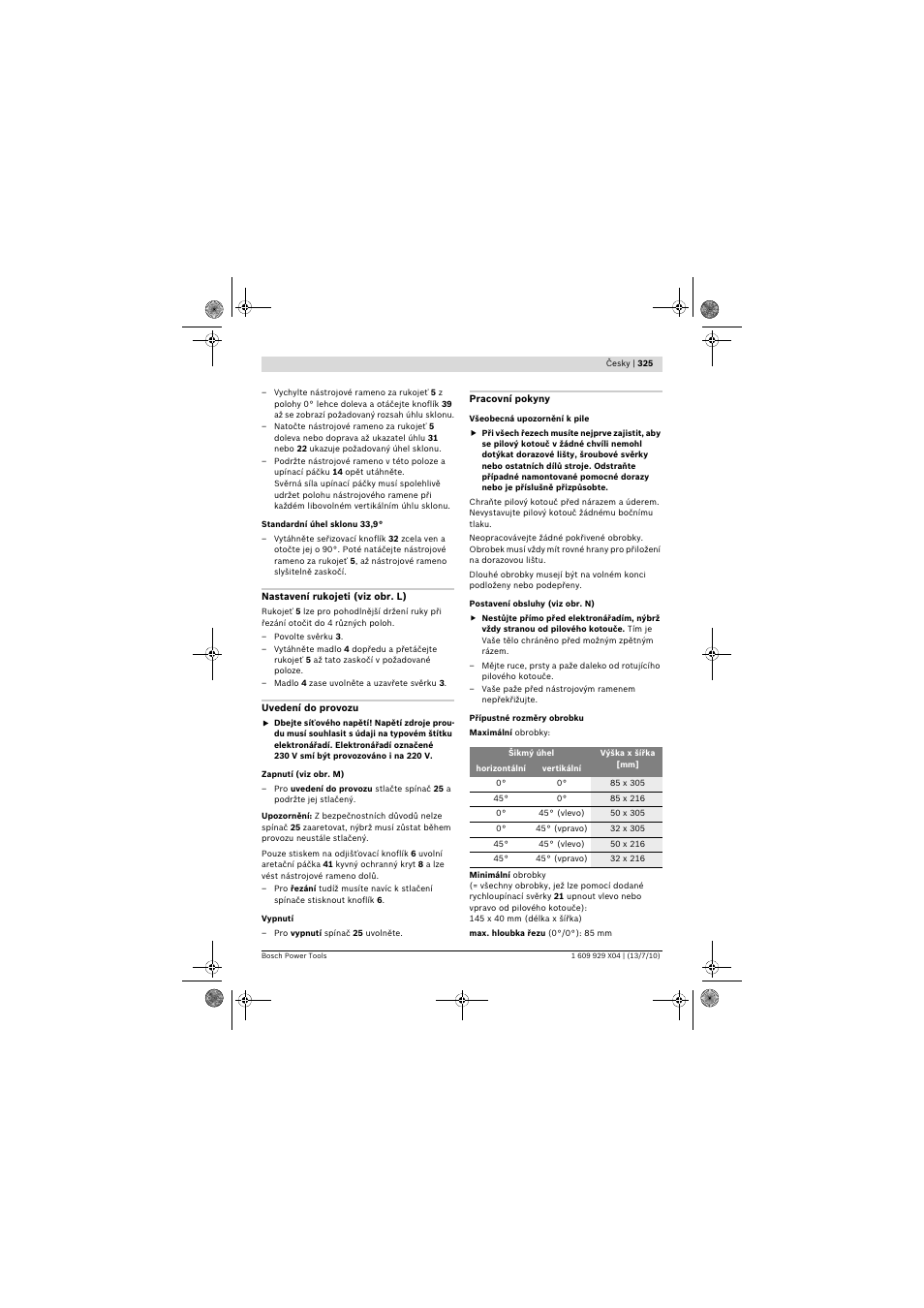 Bosch GCM 10 SD Professional User Manual | Page 325 / 630