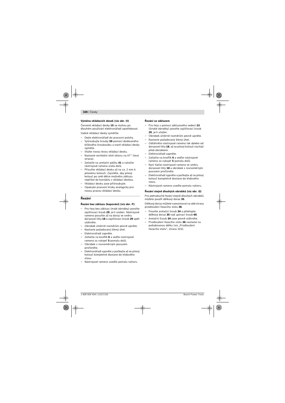 Bosch GCM 10 SD Professional User Manual | Page 326 / 630