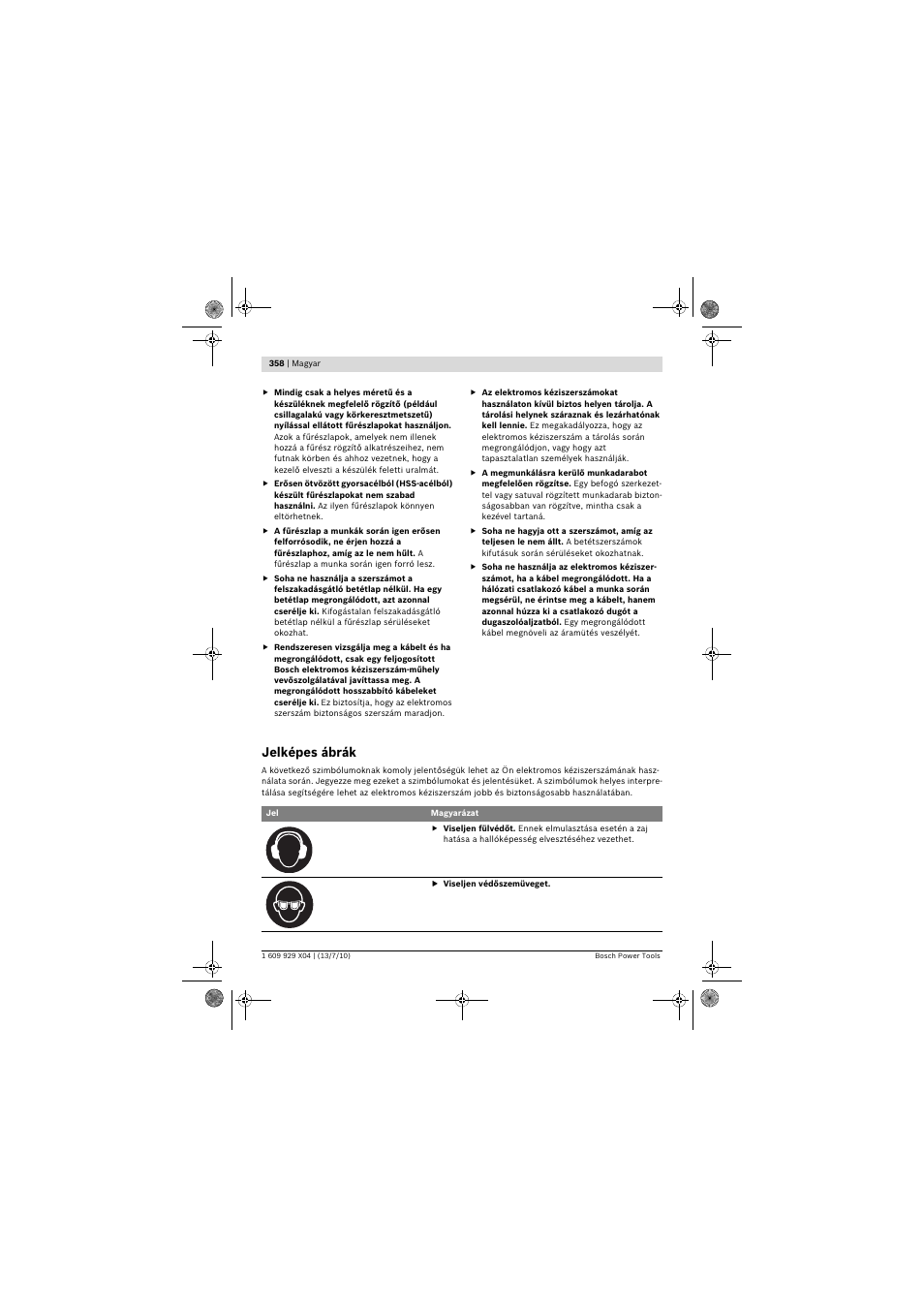 Jelképes ábrák | Bosch GCM 10 SD Professional User Manual | Page 358 / 630