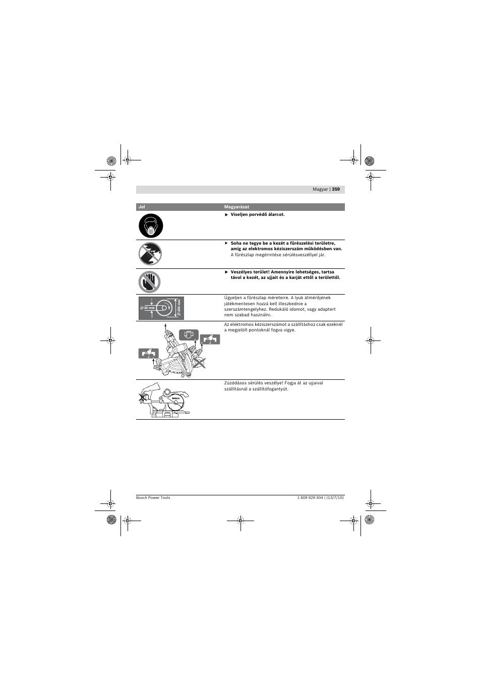Bosch GCM 10 SD Professional User Manual | Page 359 / 630