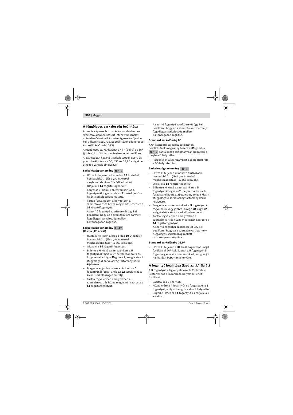 Bosch GCM 10 SD Professional User Manual | Page 368 / 630